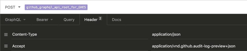 Encabezado con valor de versión preliminar para Audit Log API