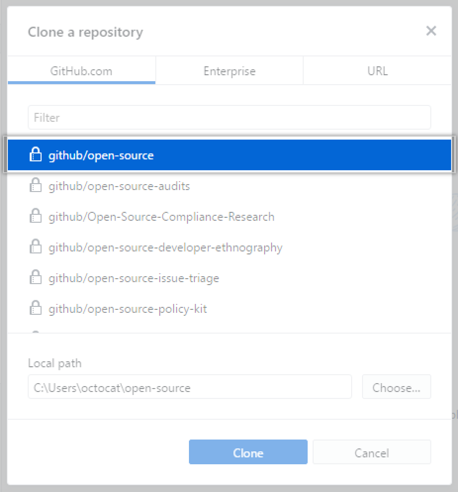 Repository-Liste klonen