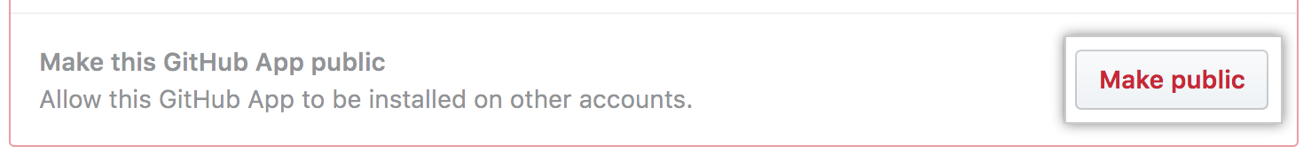 GitHub 앱의 설치 옵션을 변경하는 단추