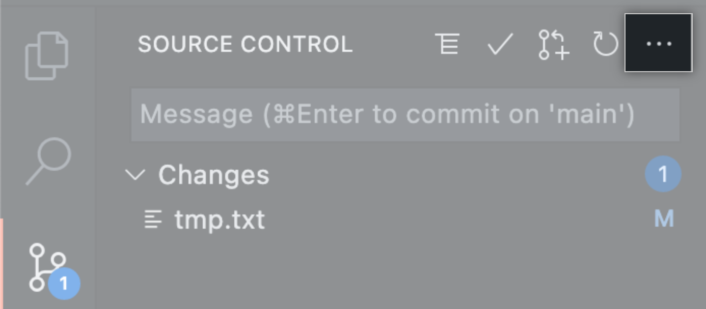 Botón de puntos suspensivos para las opciones Ver y Más acciones