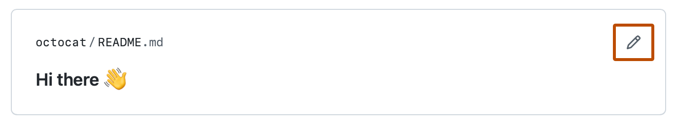 Se você já tem um LEIAME de perfil, edite-o na página de perfil.
