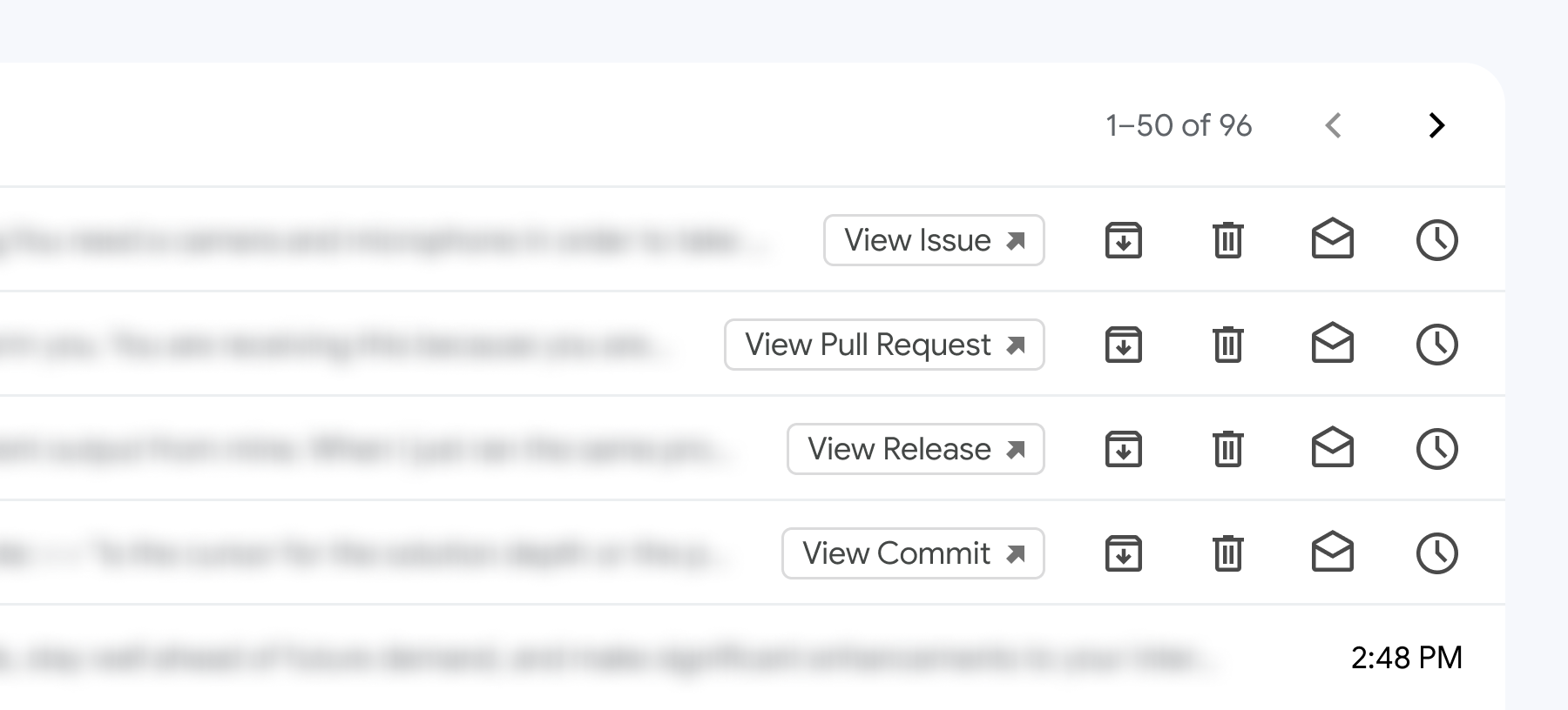 Buttons in Gmail